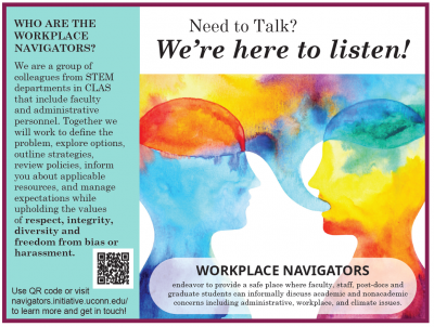 Workplace Navigator Flyer - Need to Talk? We're here to listen. 