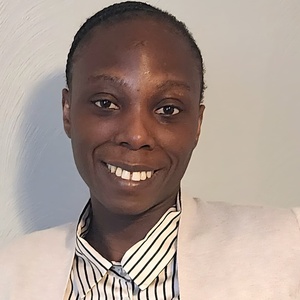 A portrait of Christiana Salubi.